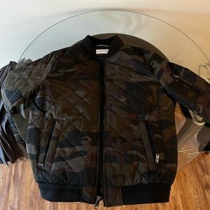 Calvin Klein quilted camo Bomber jacket M